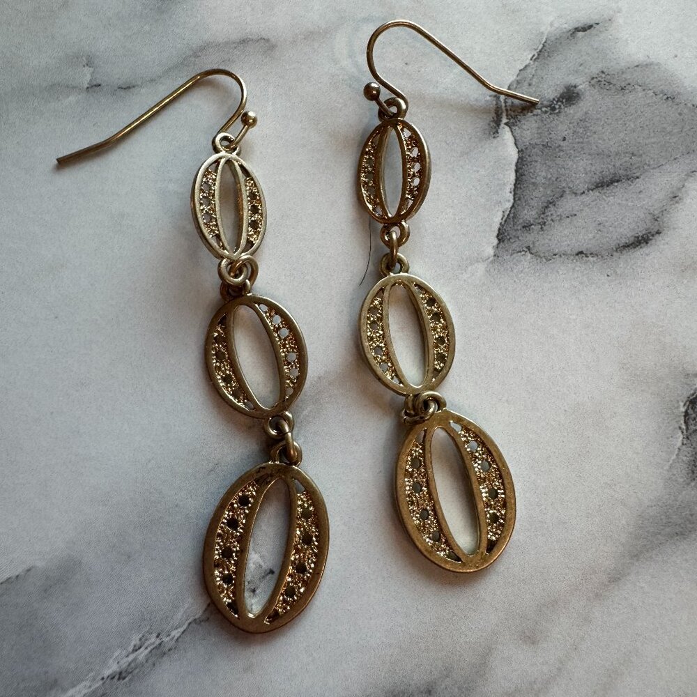 Stella and Dot Vintage Earrings for Sale!  Never worn. Very Retro looking!